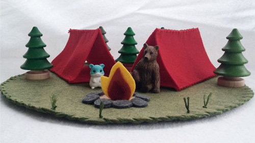 Image of felt campsite